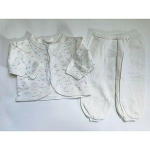 Girl's Size 0-6 M Months Two Piece Cream Dundee Floral Snap Cardigan & Pants